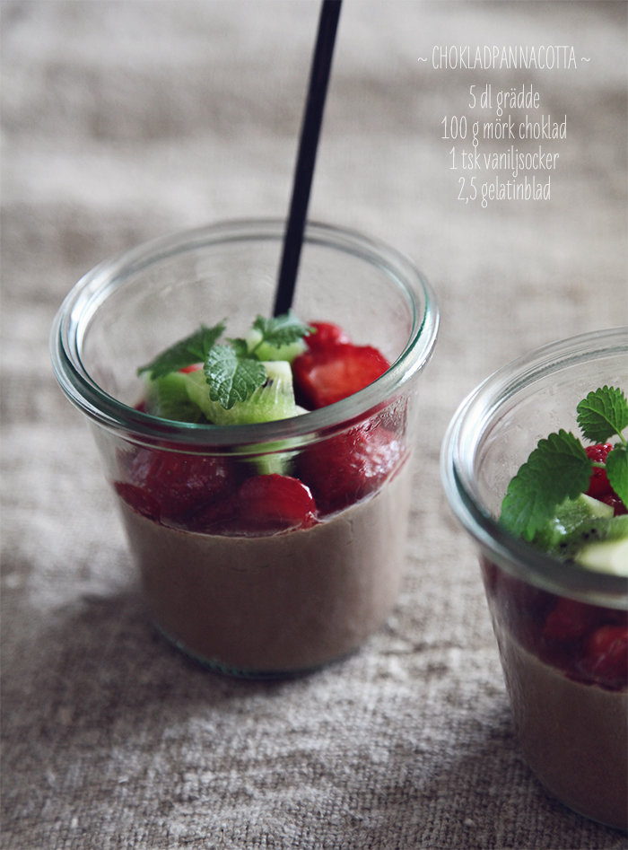 chocolate pannacotta