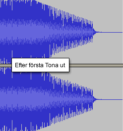 Efter första Tona ut