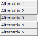 Lodrät rollover-navigering