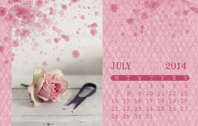 Vintage calendar brush 2014